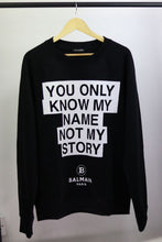 Load image into Gallery viewer, Balmain Paris White/Black Highlight Sweatshirt
