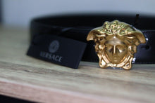 Load image into Gallery viewer, Versace Black Tribute Belt with Buckle
